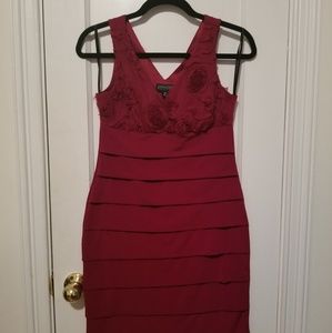 Enfocus burgundy cocktail dress